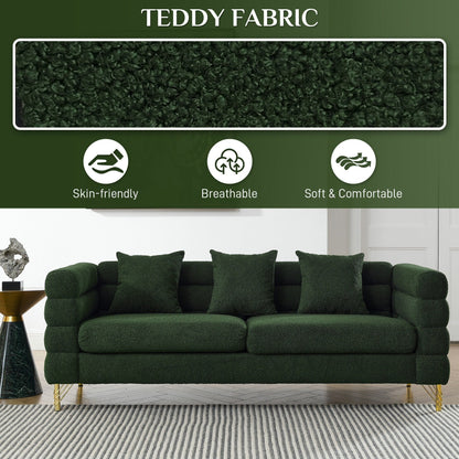 Ouyessir Mid Century Sofa Couch for Bedroom, Living Room, Lounges, Office, Apartment