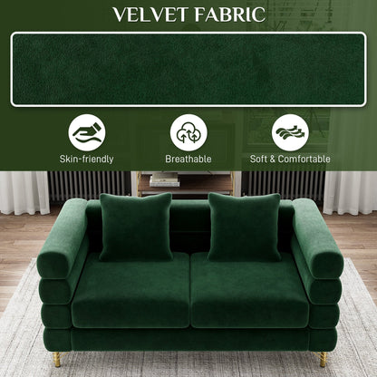 Ouyessir Mid Century Sofa Couch for Bedroom, Living Room, Lounges, Office, Apartment