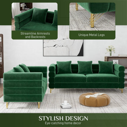 Ouyessir Mid Century Sofa Couch for Bedroom, Living Room, Lounges, Office, Apartment