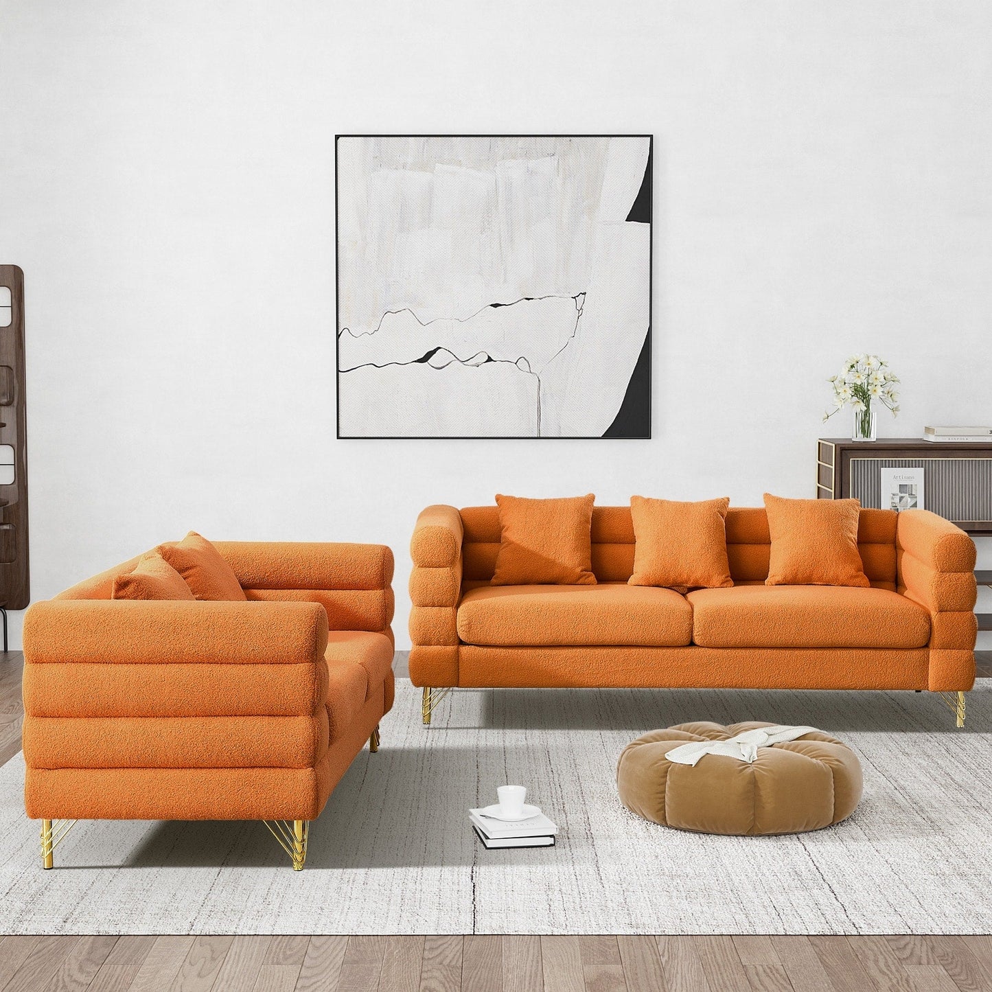 Ouyessir Mid Century Sofa Couch for Bedroom, Living Room, Lounges, Office, Apartment