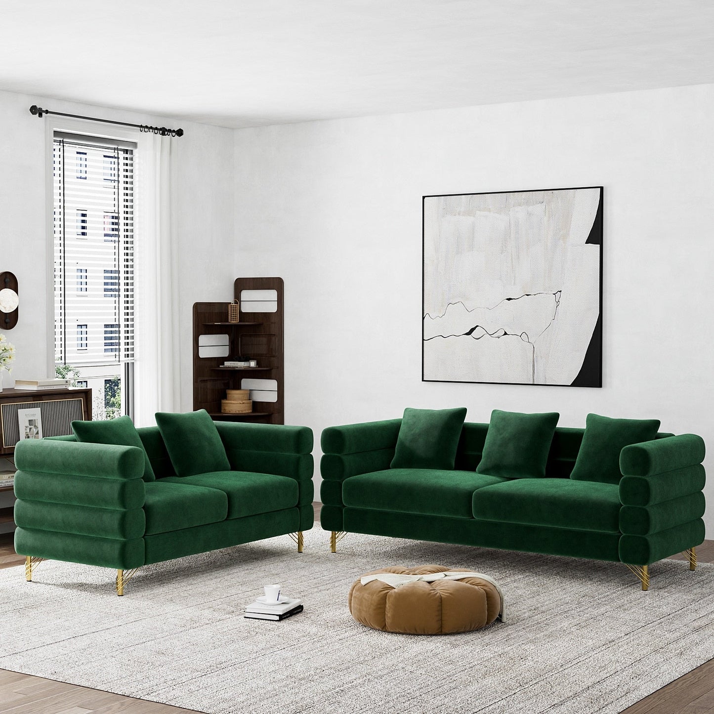 Ouyessir Mid Century Sofa Couch for Bedroom, Living Room, Lounges, Office, Apartment