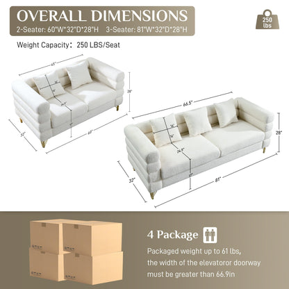 Ouyessir Mid Century Sofa Couch for Bedroom, Living Room, Lounges, Office, Apartment