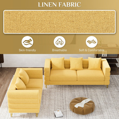 Ouyessir Mid Century Sofa Couch for Bedroom, Living Room, Lounges, Office, Apartment