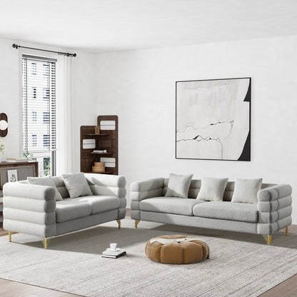 Ouyessir Mid Century Sofa Couch for Bedroom, Living Room, Lounges, Office, Apartment
