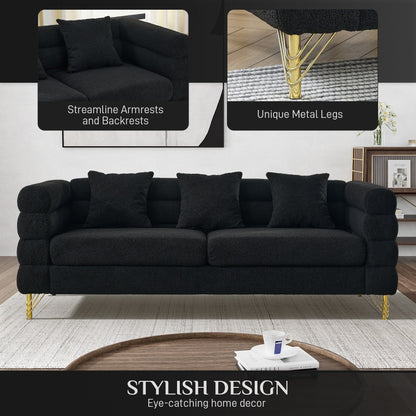 Ouyessir Mid Century Sofa Couch for Bedroom, Living Room, Lounges, Office, Apartment