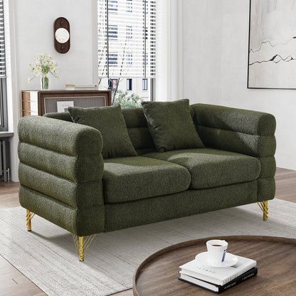 Ouyessir Mid Century Sofa Couch for Bedroom, Living Room, Lounges, Office, Apartment