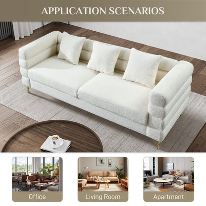 Ouyessir Mid Century Sofa Couch for Bedroom, Living Room, Lounges, Office, Apartment