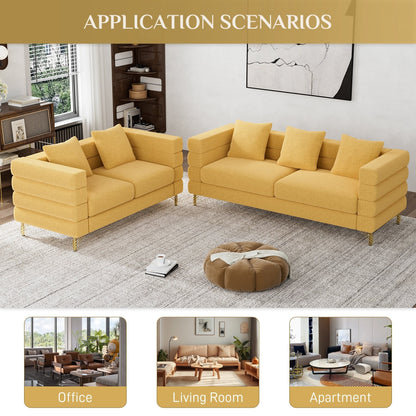 Ouyessir Mid Century Sofa Couch for Bedroom, Living Room, Lounges, Office, Apartment