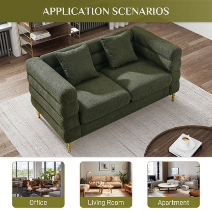 Ouyessir Mid Century Sofa Couch for Bedroom, Living Room, Lounges, Office, Apartment