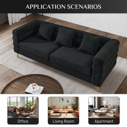 Ouyessir Mid Century Sofa Couch for Bedroom, Living Room, Lounges, Office, Apartment