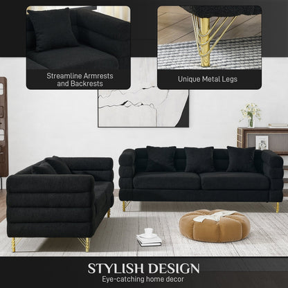 Ouyessir Mid Century Sofa Couch for Bedroom, Living Room, Lounges, Office, Apartment