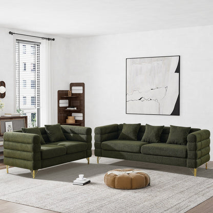 Ouyessir Mid Century Sofa Couch for Bedroom, Living Room, Lounges, Office, Apartment