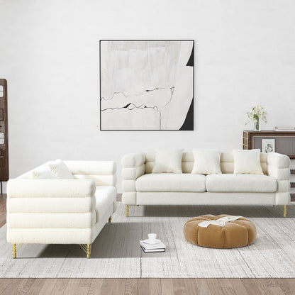 Ouyessir Mid Century Sofa Couch for Bedroom, Living Room, Lounges, Office, Apartment