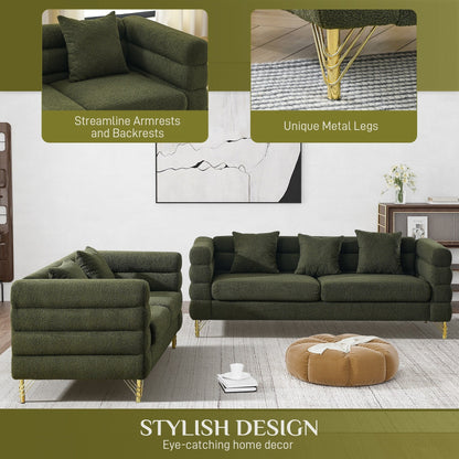Ouyessir Mid Century Sofa Couch for Bedroom, Living Room, Lounges, Office, Apartment