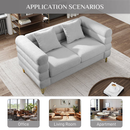 Ouyessir Mid Century Sofa Couch for Bedroom, Living Room, Lounges, Office, Apartment