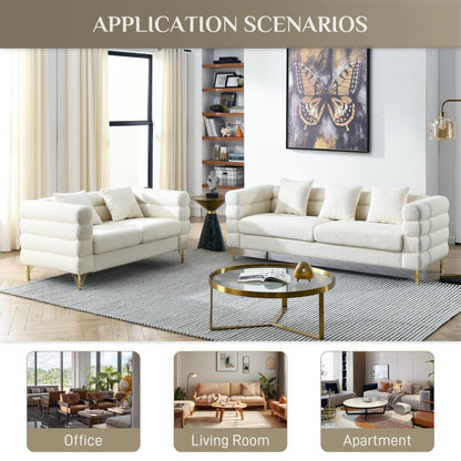 Ouyessir Mid Century Sofa Couch for Bedroom, Living Room, Lounges, Office, Apartment