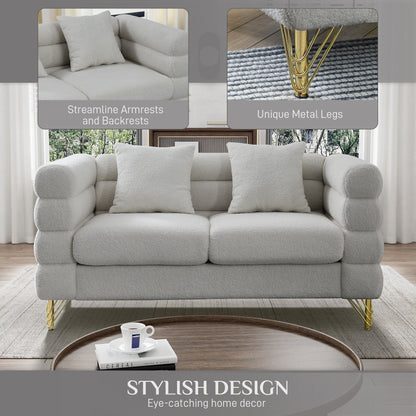 Ouyessir Mid Century Sofa Couch for Bedroom, Living Room, Lounges, Office, Apartment