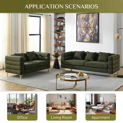 Ouyessir Mid Century Sofa Couch for Bedroom, Living Room, Lounges, Office, Apartment