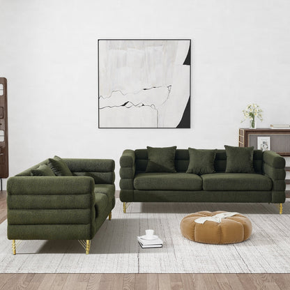 Ouyessir Mid Century Sofa Couch for Bedroom, Living Room, Lounges, Office, Apartment