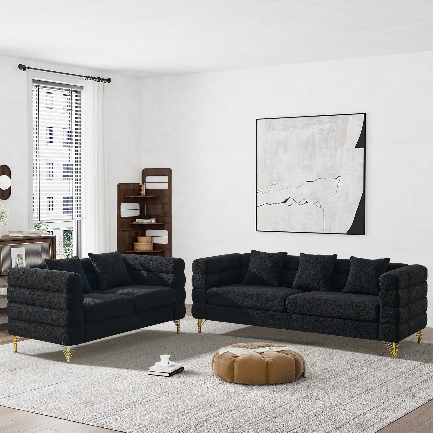 Ouyessir Mid Century Sofa Couch for Bedroom, Living Room, Lounges, Office, Apartment