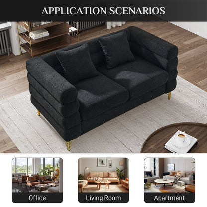 Ouyessir Mid Century Sofa Couch for Bedroom, Living Room, Lounges, Office, Apartment