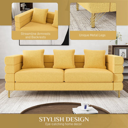 Ouyessir Mid Century Sofa Couch for Bedroom, Living Room, Lounges, Office, Apartment