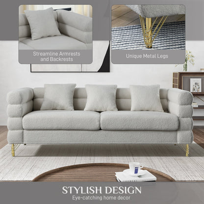 Ouyessir Mid Century Sofa Couch for Bedroom, Living Room, Lounges, Office, Apartment