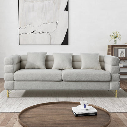 Ouyessir Mid Century Sofa Couch for Bedroom, Living Room, Lounges, Office, Apartment