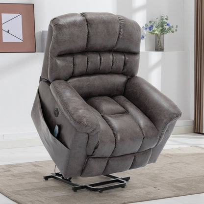 42 Wide Oversize Power Lift Recliner Chair with Massage and Heating