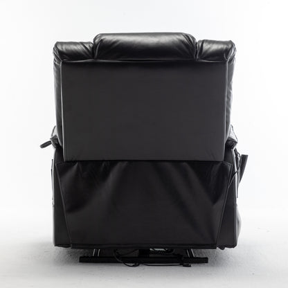 Oversized Electric Lift Recliner with OKIN Motor, Infinite Recline to 180°, Extra-Wide Seat, and Convenient Side Storage