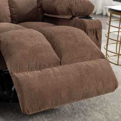 Oversized Rocker Recliner Chair with Massage & Heat, 2 Cup Holders, USB Charging Port, 150Â° Recline & 30Â° Rocking Function