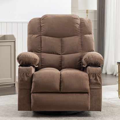 Oversized Rocker Recliner Chair with Massage & Heat, 2 Cup Holders, USB Charging Port, 150Â° Recline & 30Â° Rocking Function