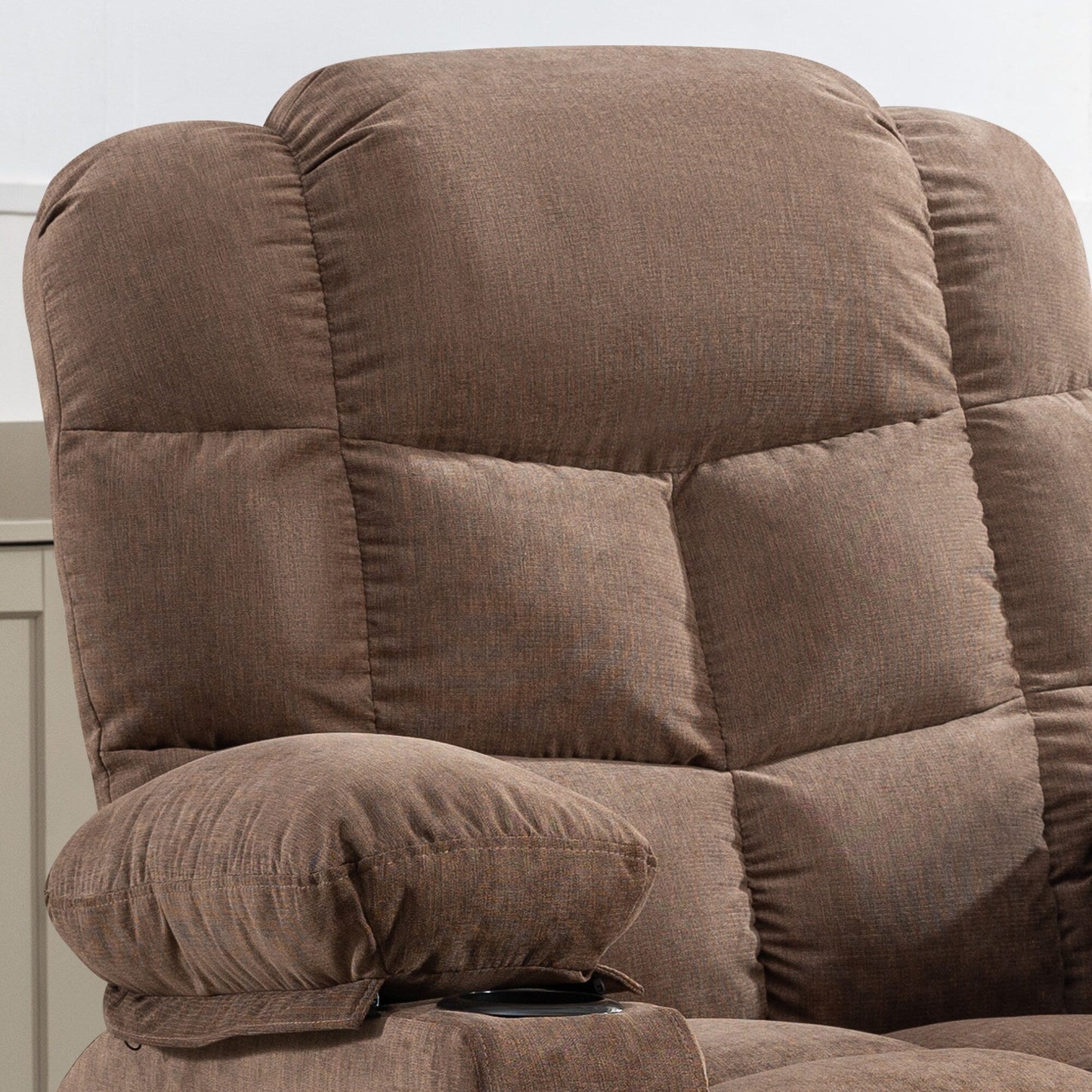 Oversized Rocker Recliner Chair with Massage & Heat, 2 Cup Holders, USB Charging Port, 150Â° Recline & 30Â° Rocking Function