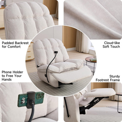 Oversized Rocker Recliner Chairs for Adults 400lbs