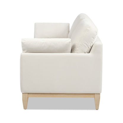 Pasadena 75.5 Velvet Modern Farmhouse Loose Pillow-Back Sofa