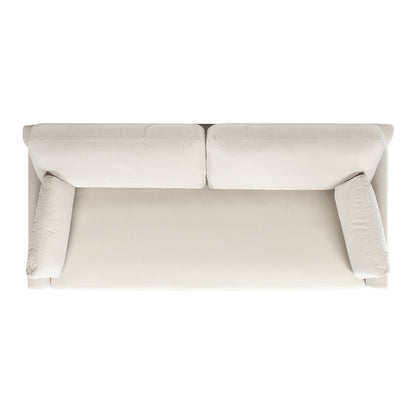 Pasadena 75.5 Velvet Modern Farmhouse Loose Pillow-Back Sofa