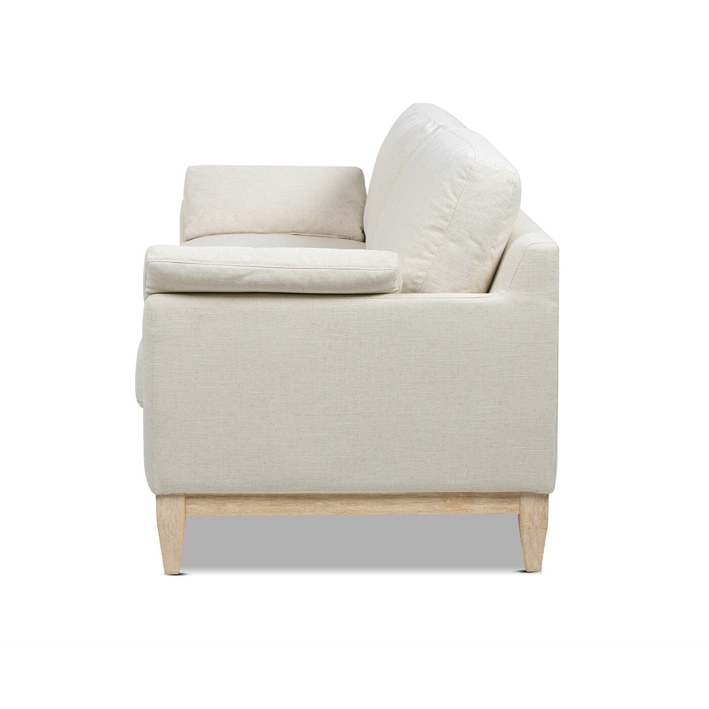 Pasadena 75.5 Velvet Modern Farmhouse Loose Pillow-Back Sofa
