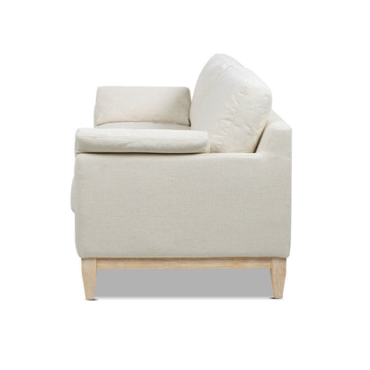 Pasadena 75.5 Velvet Modern Farmhouse Loose Pillow-Back Sofa