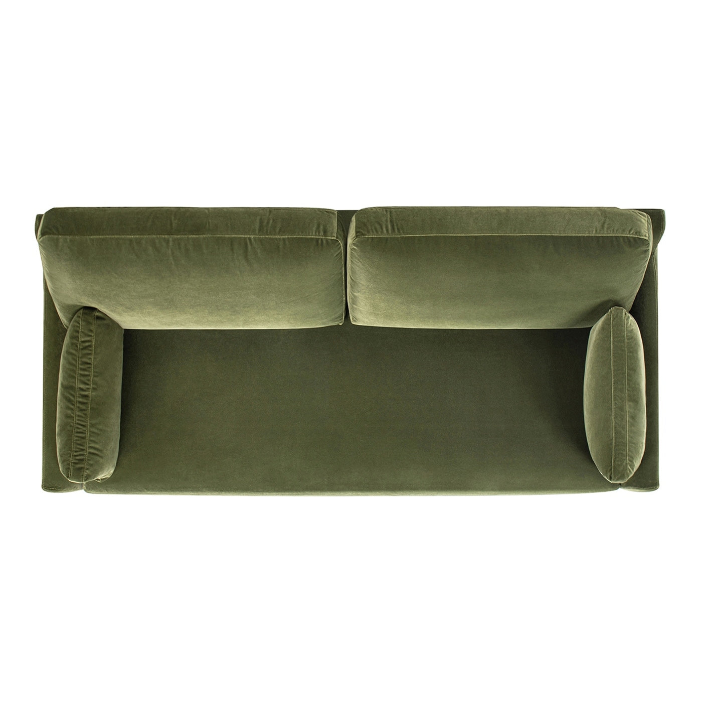 Pasadena 75.5 Velvet Modern Farmhouse Loose Pillow-Back Sofa