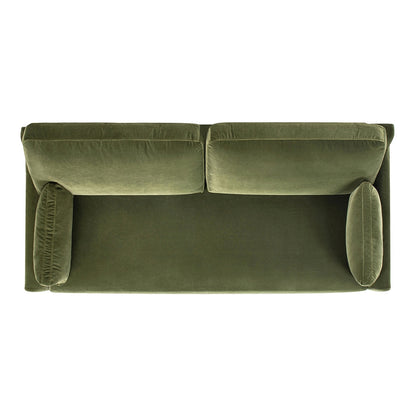 Pasadena 75.5 Velvet Modern Farmhouse Loose Pillow-Back Sofa