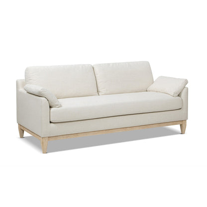 Pasadena 75.5 Velvet Modern Farmhouse Loose Pillow-Back Sofa