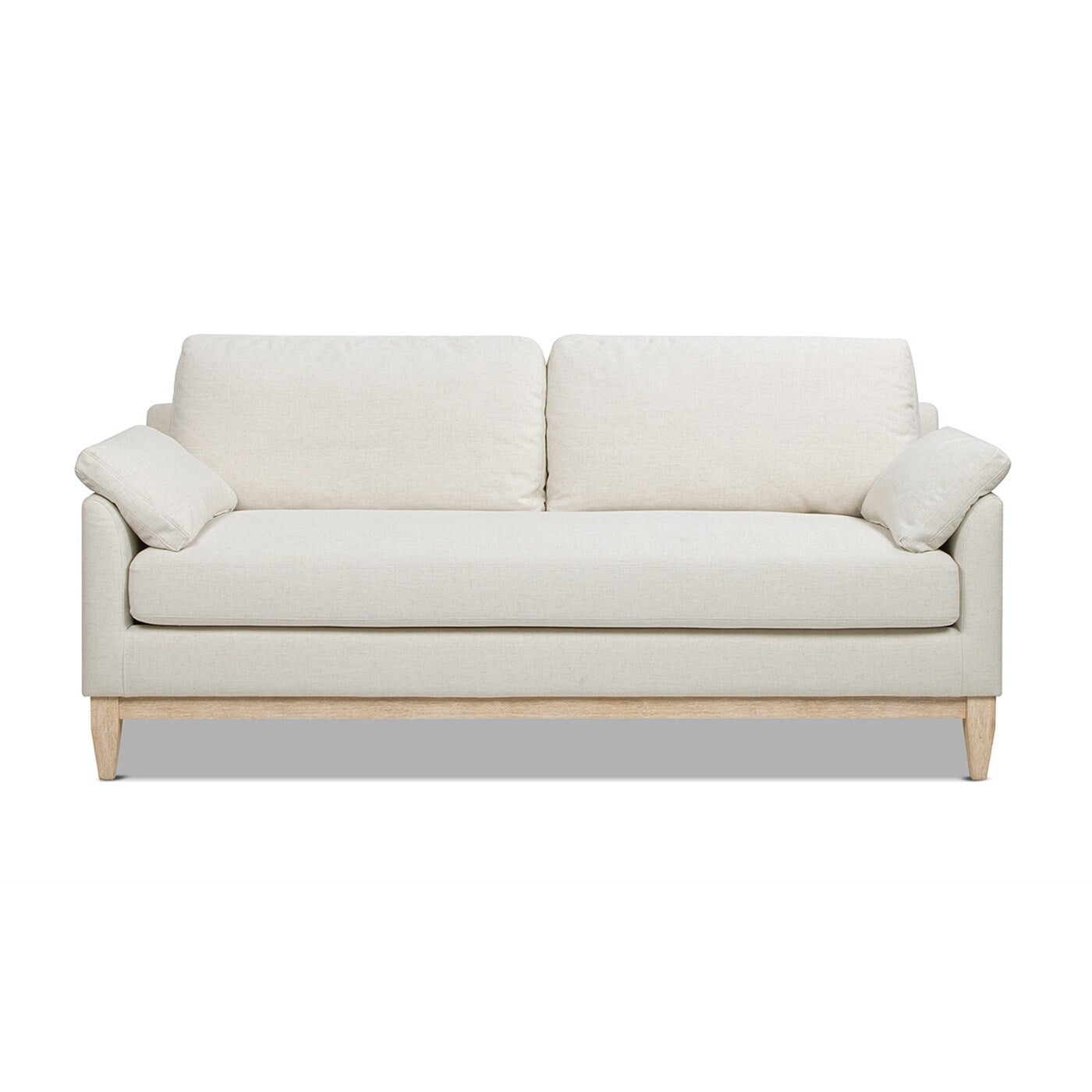 Pasadena 75.5 Velvet Modern Farmhouse Loose Pillow-Back Sofa