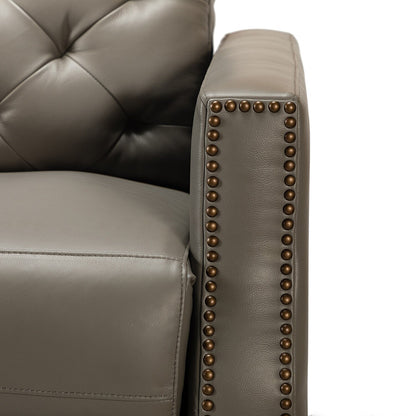 Alina 31.50Wide Genuine Leather Power Recliner with USB Port, Set of 2