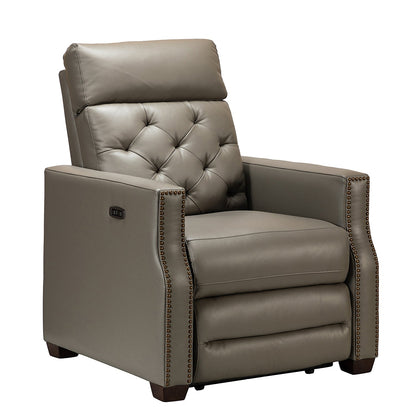 Alina 31.50Wide Genuine Leather Power Recliner with USB Port, Set of 2