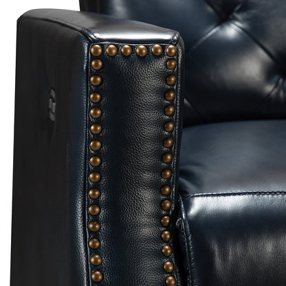 Alina 31.50Wide Genuine Leather Power Recliner with USB Port, Set of 2