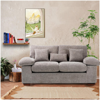 Plush Chenille Loveseat 73 - Includes Bonus 3 Pillows & Removable Back Cushion - Living Room 2-Seater Sofa