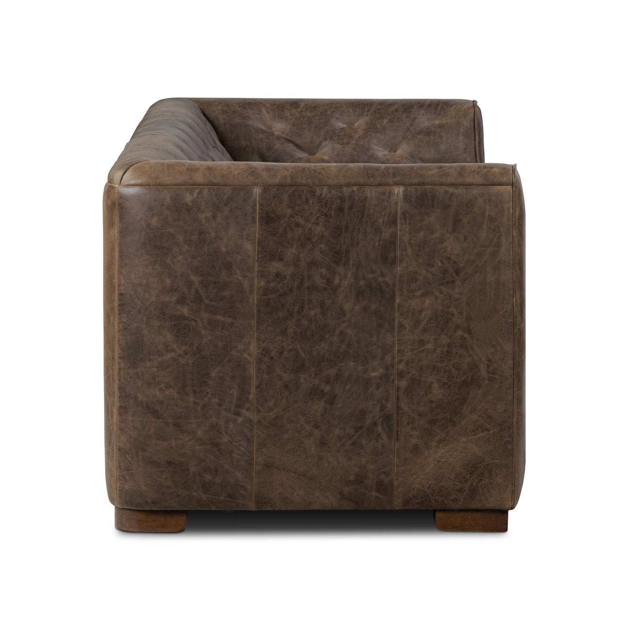 Poly & Bark Essex 86 Genuine Leather Pull-Out Convertible Sleeper Sofa