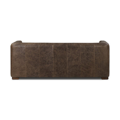 Poly & Bark Essex 86 Genuine Leather Pull-Out Convertible Sleeper Sofa