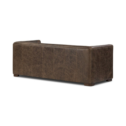 Poly & Bark Essex 86 Genuine Leather Pull-Out Convertible Sleeper Sofa