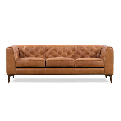 Poly & Bark Essex 89 Sofa - Full Grain Genuine Italian Leather